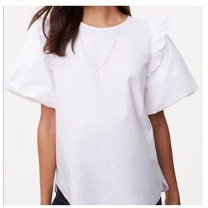 LOFT Drama Queen Top in White